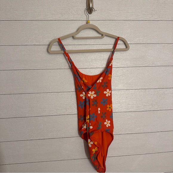 Marine Layer Red Merida Cross Back One Piece Swim Suit XL - Picture 10 of 11